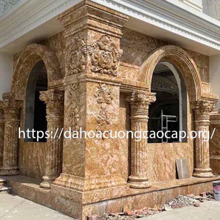 cột đá hoa cương tự nhiên 057, cột đá nền đá cầu thang đá marble đá tự nhiên