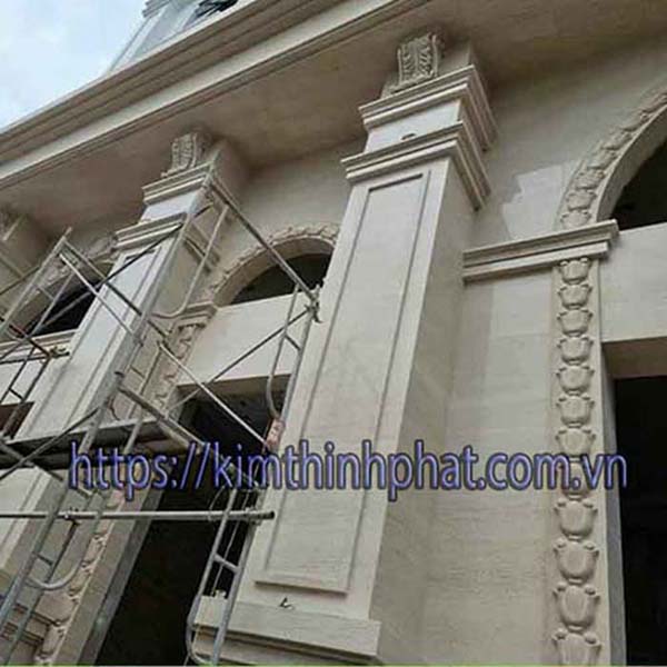 mặt liền đá marble mặt dựng