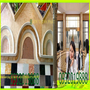 Đá marble, loại đá hoa cương ốp cổng chào