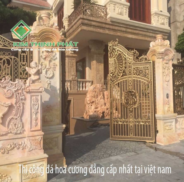 Cổng đá hoa cương cổ điển