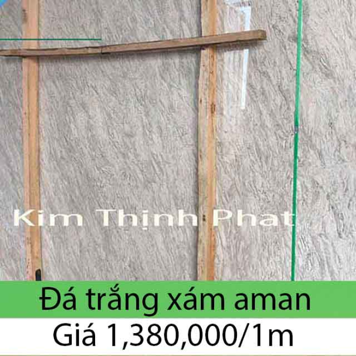 Đá hoa cương tự nhiên trắng xám aman